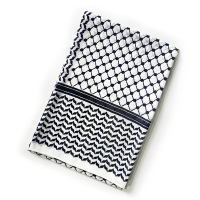Arabic Chiffon Printed Plaid Scarf