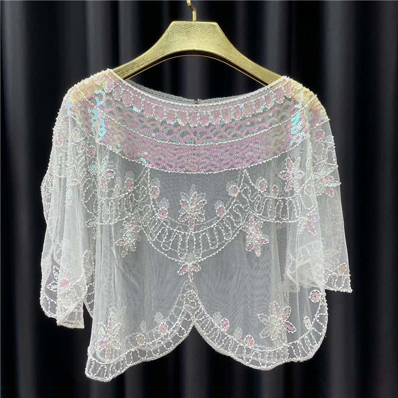 See-through Sequined Small Coat Small Waistcoat