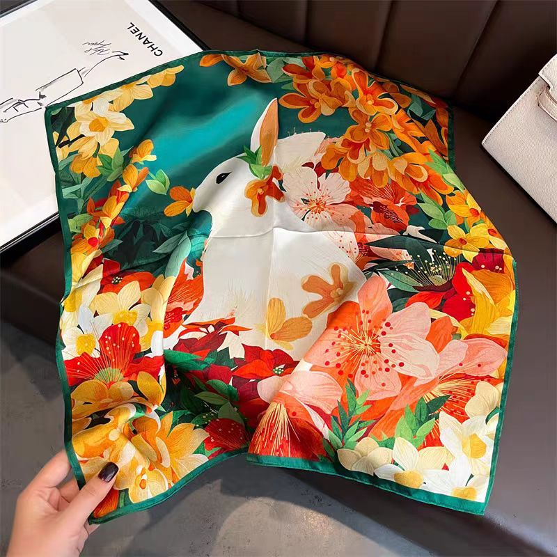 High-end Ladies' Small Square Handkerchief